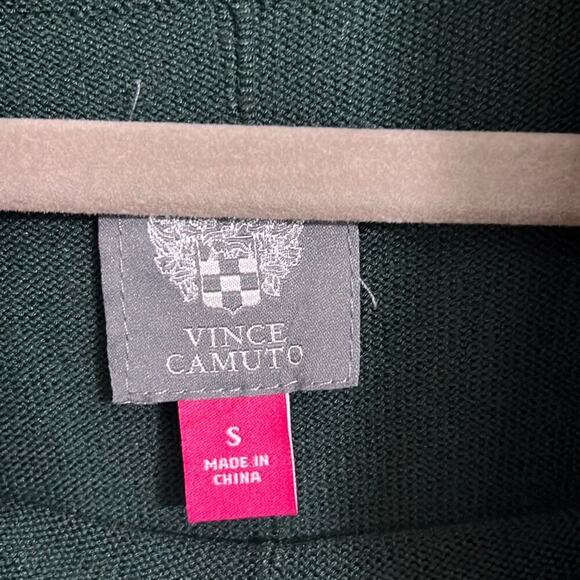 Vince Camuto size small dark green cowl neck sweater dress - Picture 3 of 4